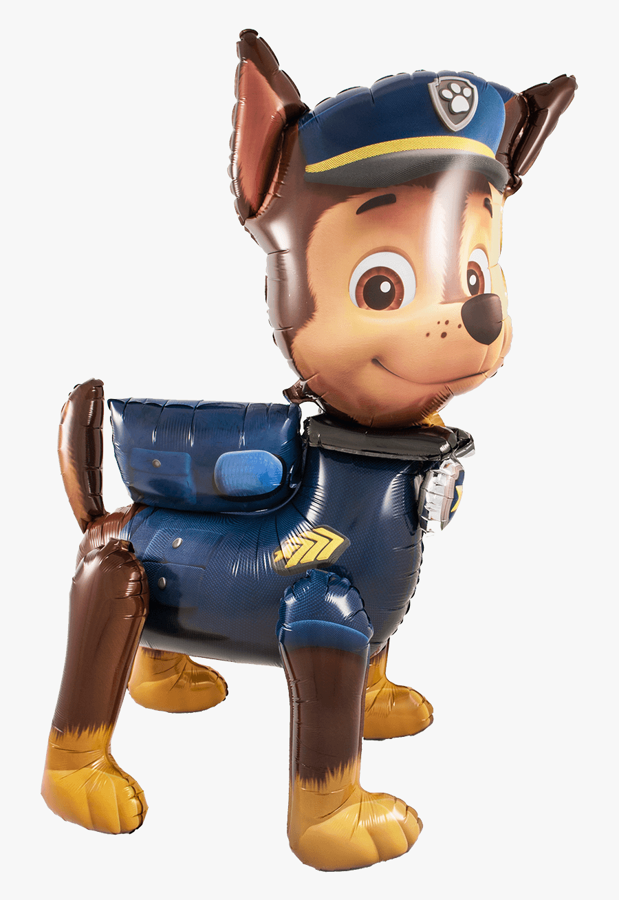 A Photo Of A Paw Patrol Chase Airwalker Balloon - Cartoon, Transparent Clipart
