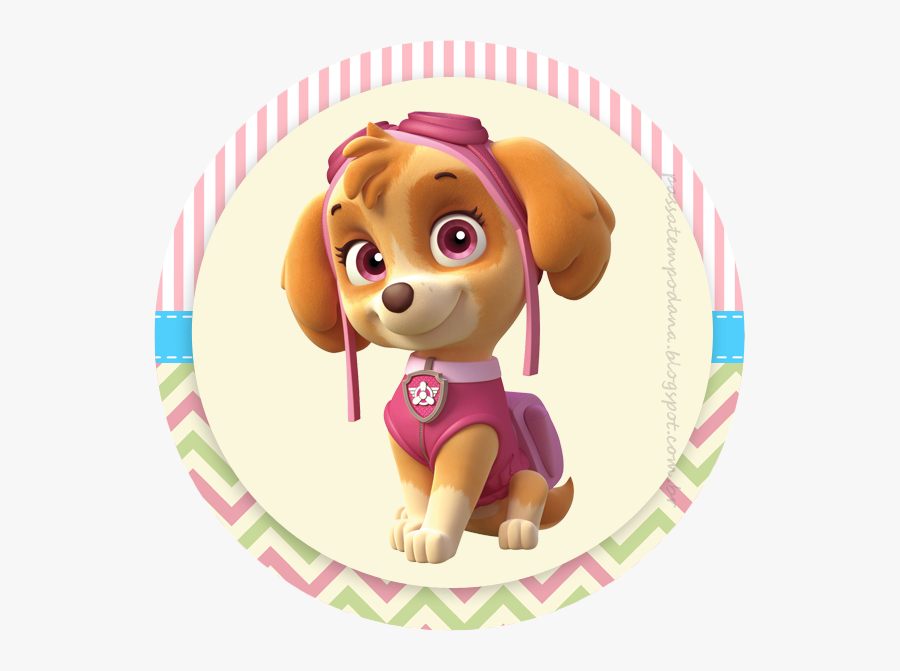 Paw Patrol For Girls, Toppers Or Free Printable Candy - Paw Patrol Skye Png, Transparent Clipart