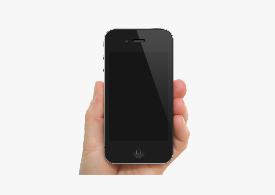 Hand Holding Iphone 5, Transparent Clipart