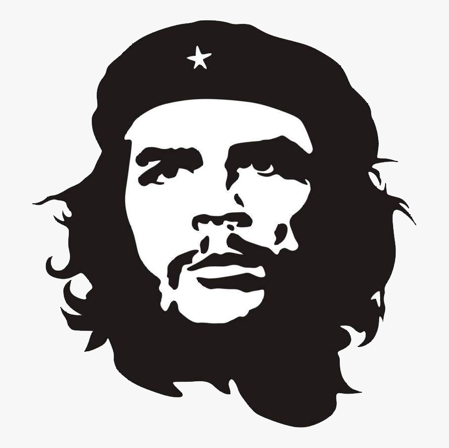 Che Guevara Black And White Vector, Transparent Clipart