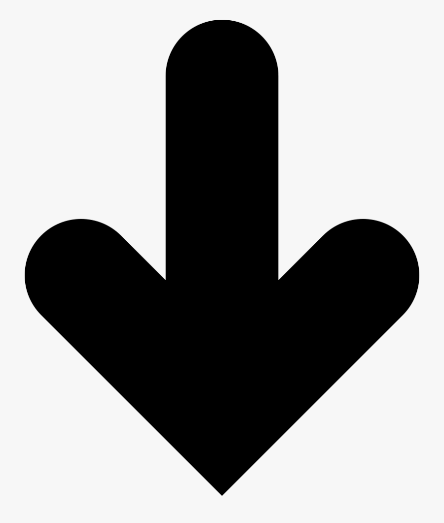 Thick Arrow Png - Flecha Mirando Hacia Abajo, Transparent Clipart