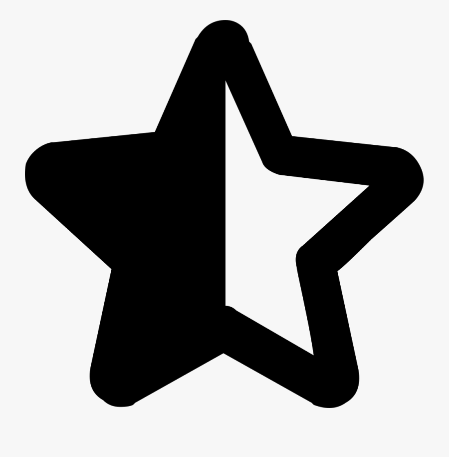 Svg Star Thick - Sign, Transparent Clipart
