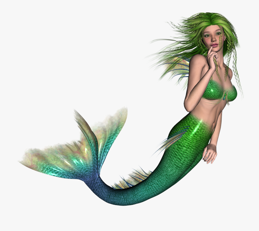 Mermaid Merman Clip Art - Real Beautiful Mermaid Png, Transparent Clipart