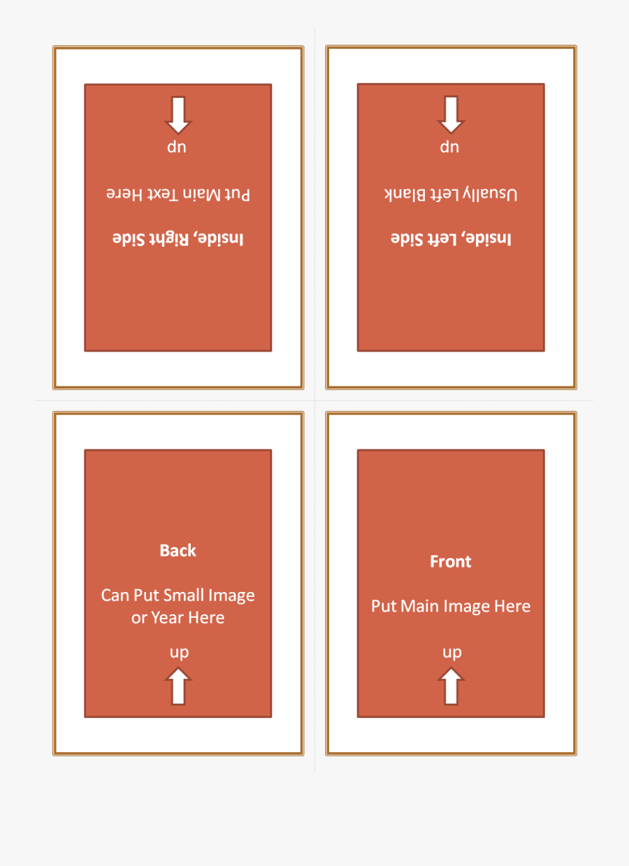 Clip Art Fold Card Kordur - 4 Fold Card Template, Transparent Clipart