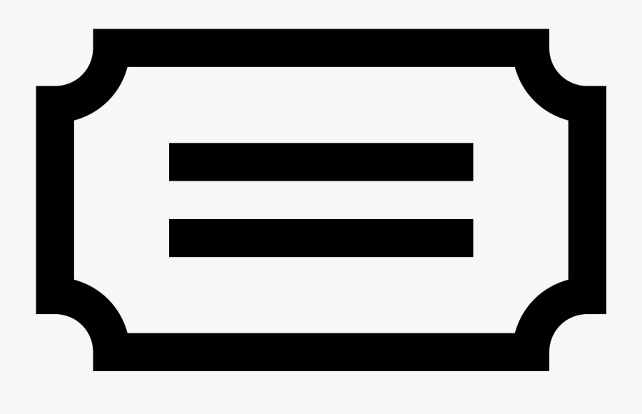 This Icon Is Depicting A Title Or Note Card, Transparent Clipart