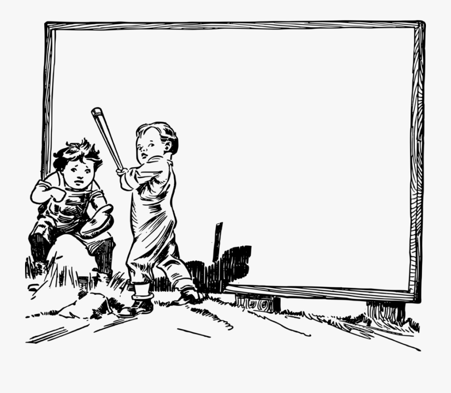 Art,people,monochrome Photography - Black And White Cartoon Frame, Transparent Clipart