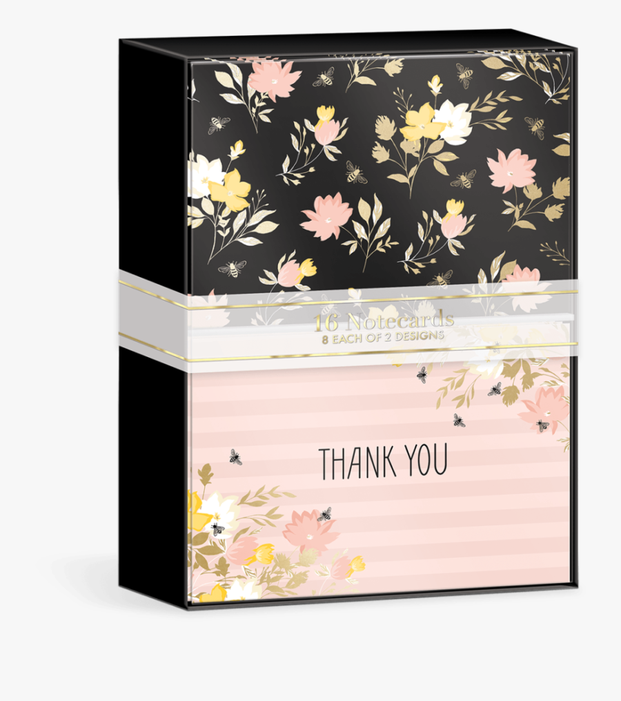 Busy Bee Note Card Set - Box, Transparent Clipart