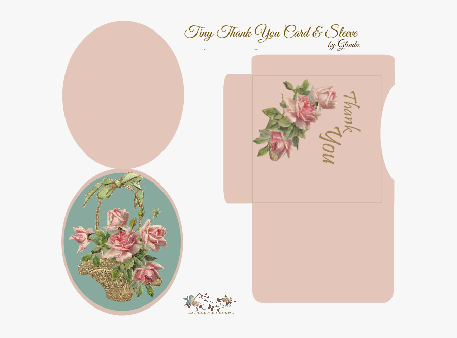 Clip Art Tiny Basket Of Roses - Garden Roses, Transparent Clipart