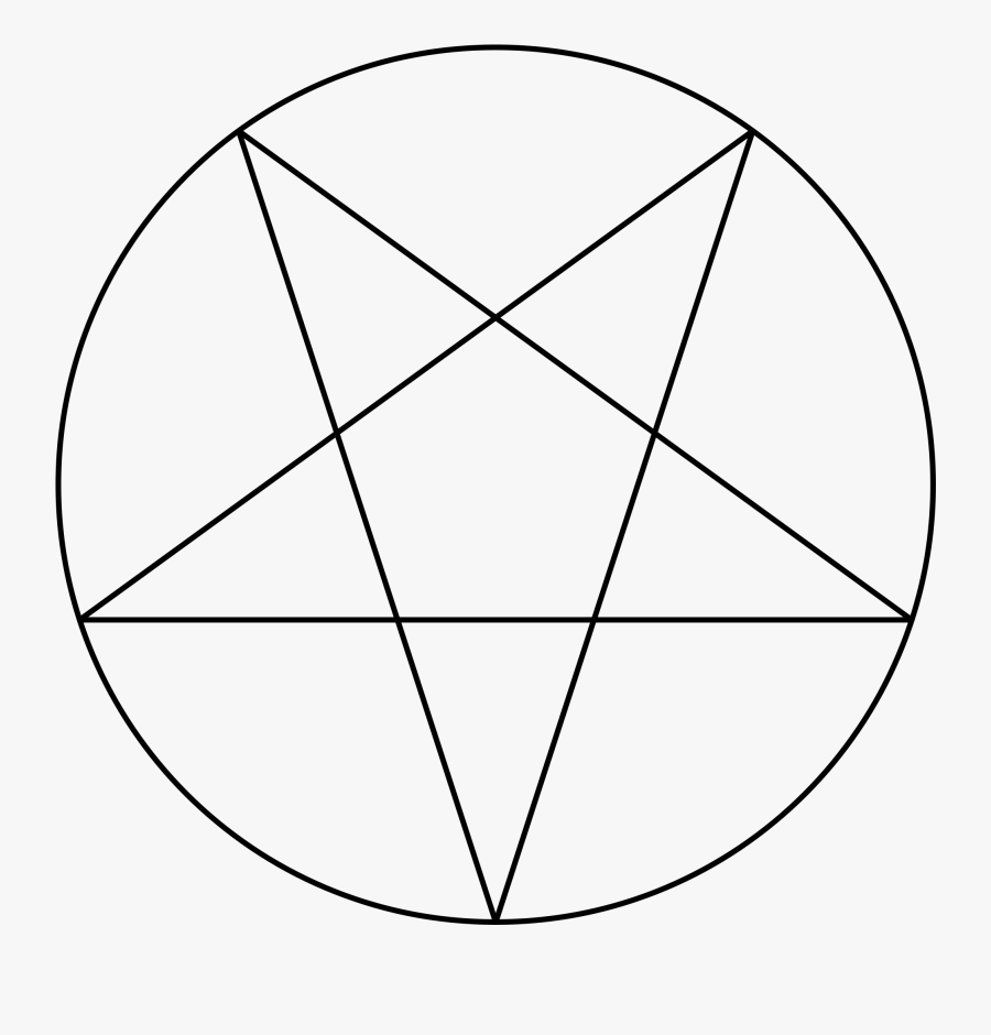 Inverted Pentagram Transparent, Transparent Clipart
