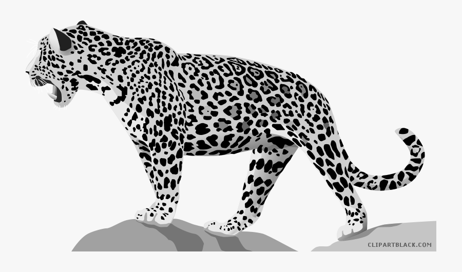 Jaguar Clipart Black And White - Jaguar Animal, Transparent Clipart