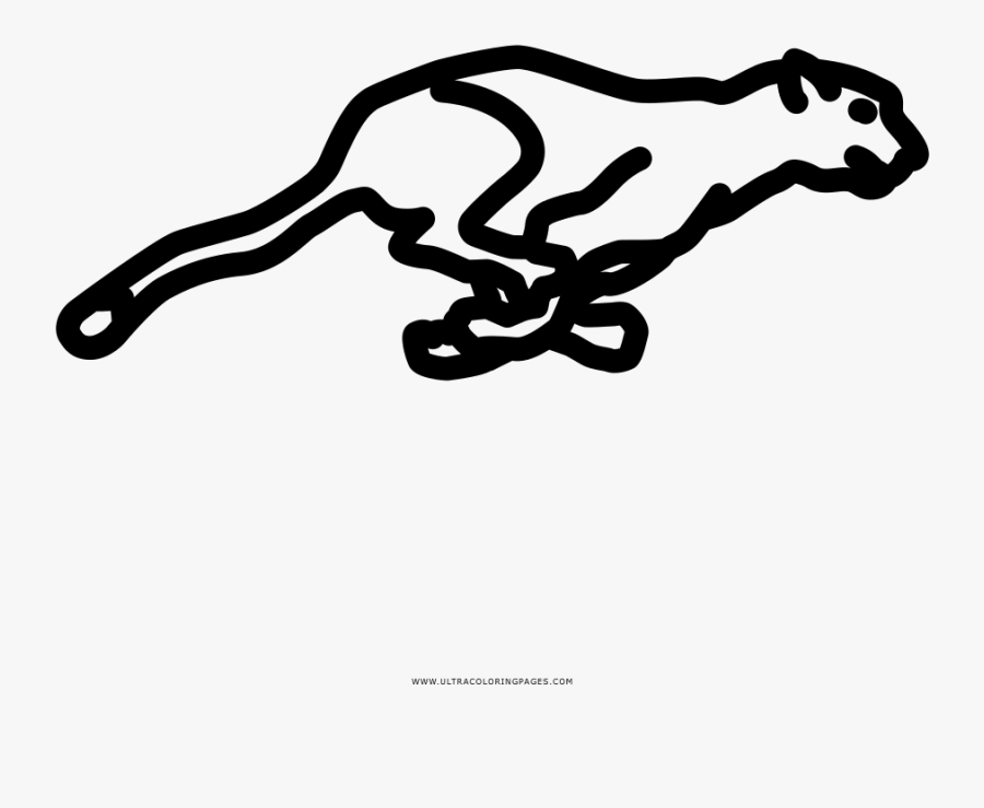 Cheetah Coloring Page - Career Cheetah, Transparent Clipart