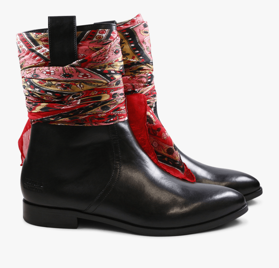 Ankle Boots Jessy 29 Black Silk Black - Motorcycle Boot, Transparent Clipart