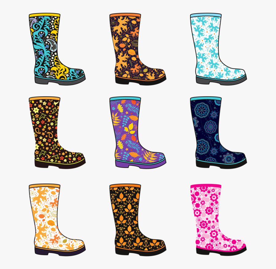 Rain Boot Clip Art - Cowboy Boot, Transparent Clipart