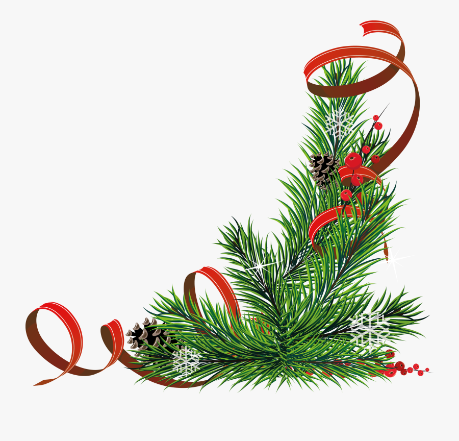 Christmas Corners Png, Transparent Clipart