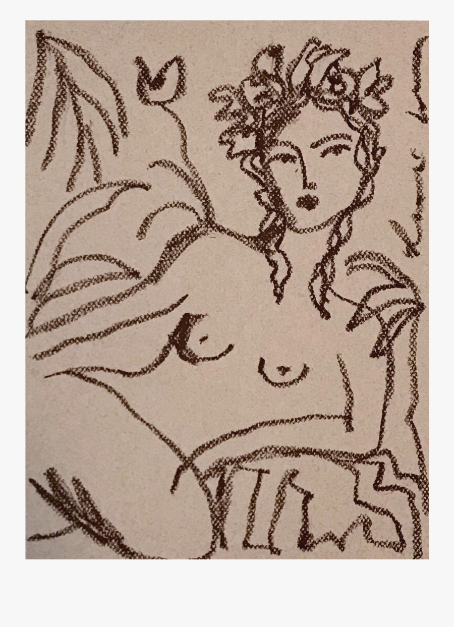 White Drawing Pastel - Sketch, Transparent Clipart