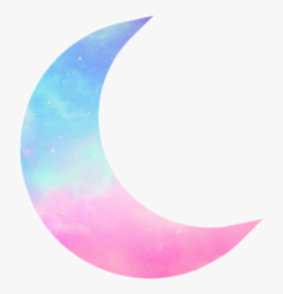 Ftestickers Moon Gradientcolors - Lua Png, Transparent Clipart
