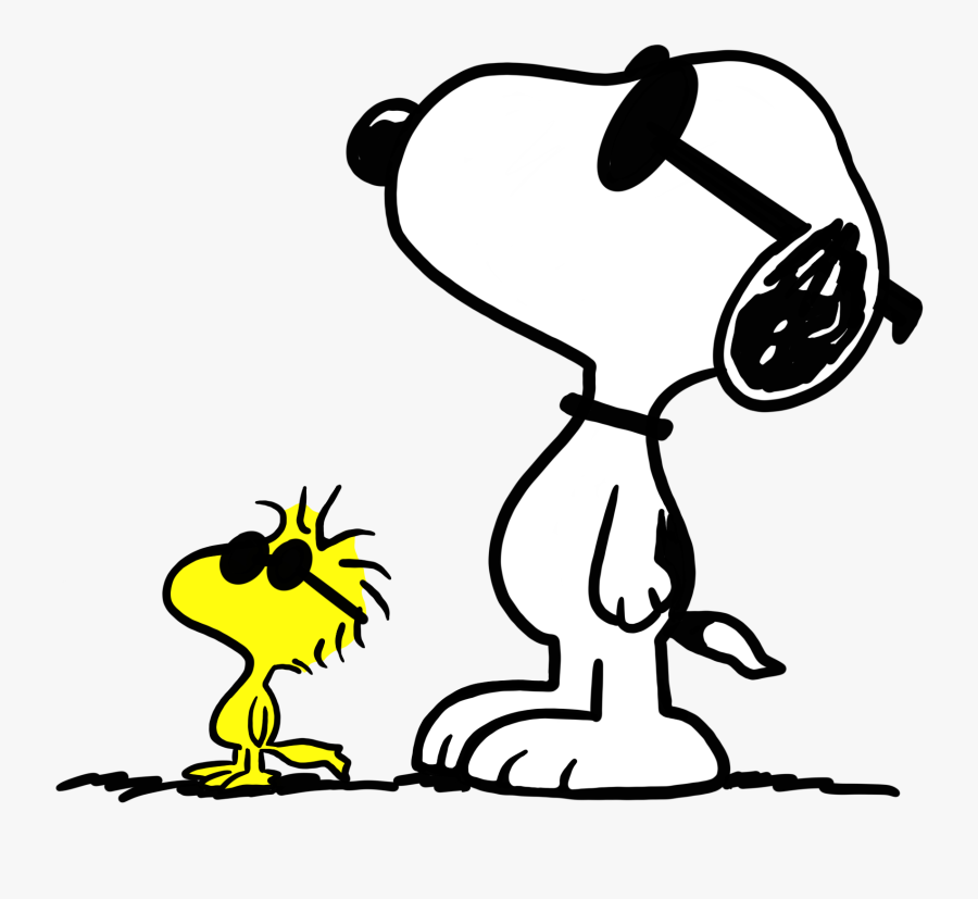 #snoopy #woodstock #sunglasses #cool #freetoedit - Snoopy Woodstock Sunglasses, Transparent Clipart