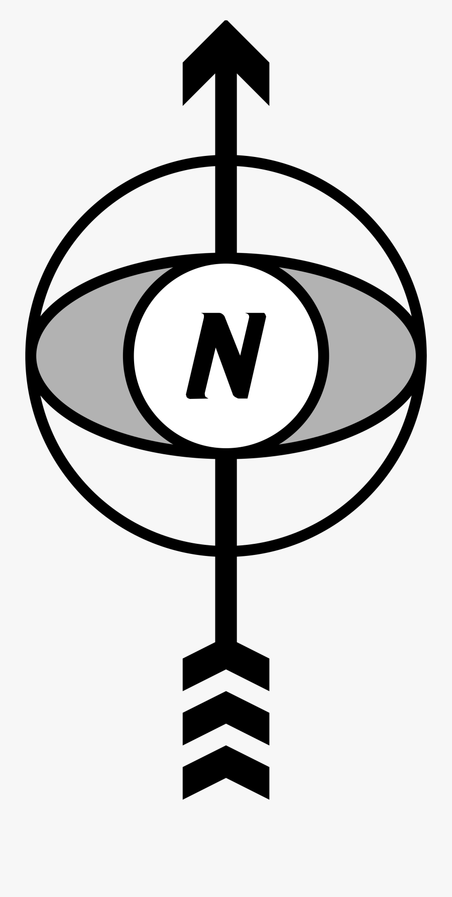 Compass Svg North Arrow - Orientation In A Map, Transparent Clipart