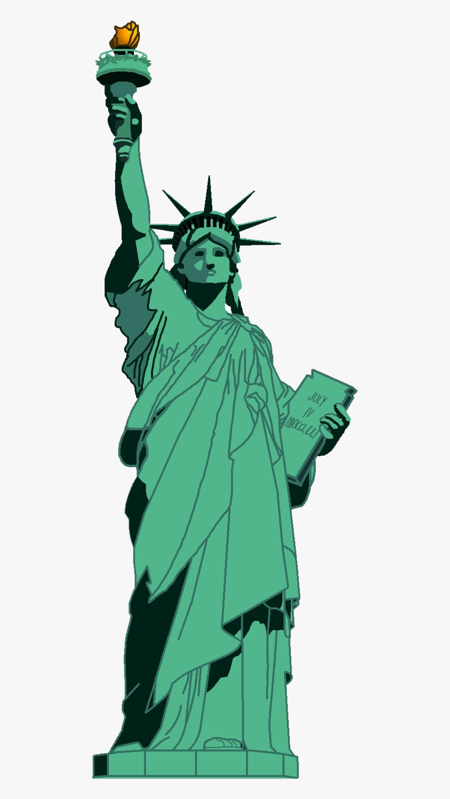 Statue Of Liberty Transparent Png - Statue Of Liberty, Transparent Clipart