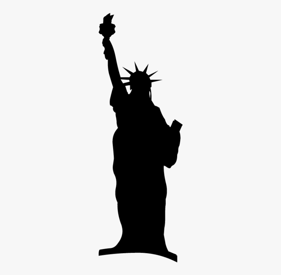 Statue Of Liberty Building Silhouette - Statue Of Liberty, Transparent Clipart
