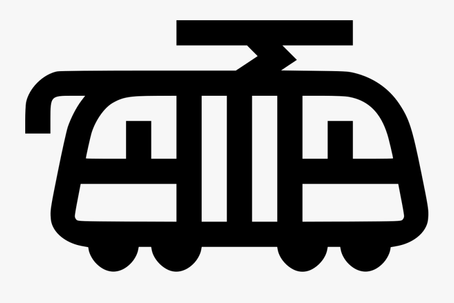 Tram Streetcar Ation Svg - Train Trolley Icon, Transparent Clipart