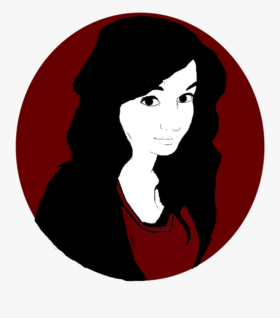 Illustration Clip Art Black Hair Silhouette Character, Transparent Clipart