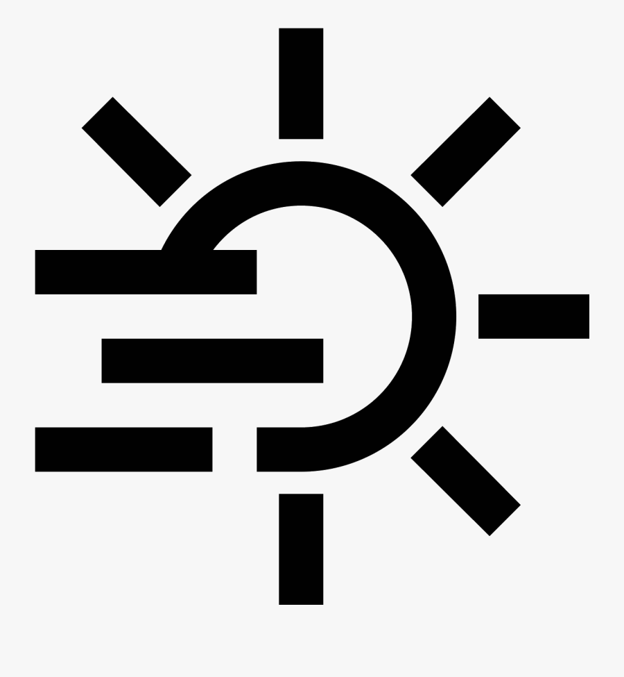 It"s A Logo To Describe Fog - Led Light Indicator Icon, Transparent Clipart