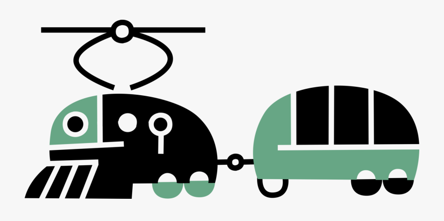Streetcar Vector Cartoon, Transparent Clipart