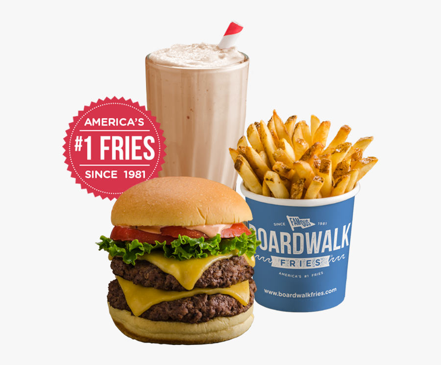 Boardwalk Fries Burgers Shakes - Boardwalk Burgers, Transparent Clipart