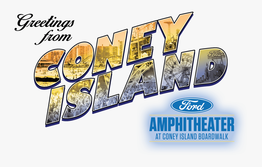 Pin Coney Island Clipart - Ford Amphitheater At Coney Island Logo, Transparent Clipart