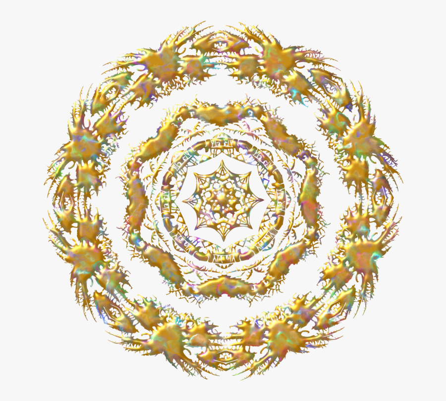 Circle,ornament,floral Design - Circle, Transparent Clipart