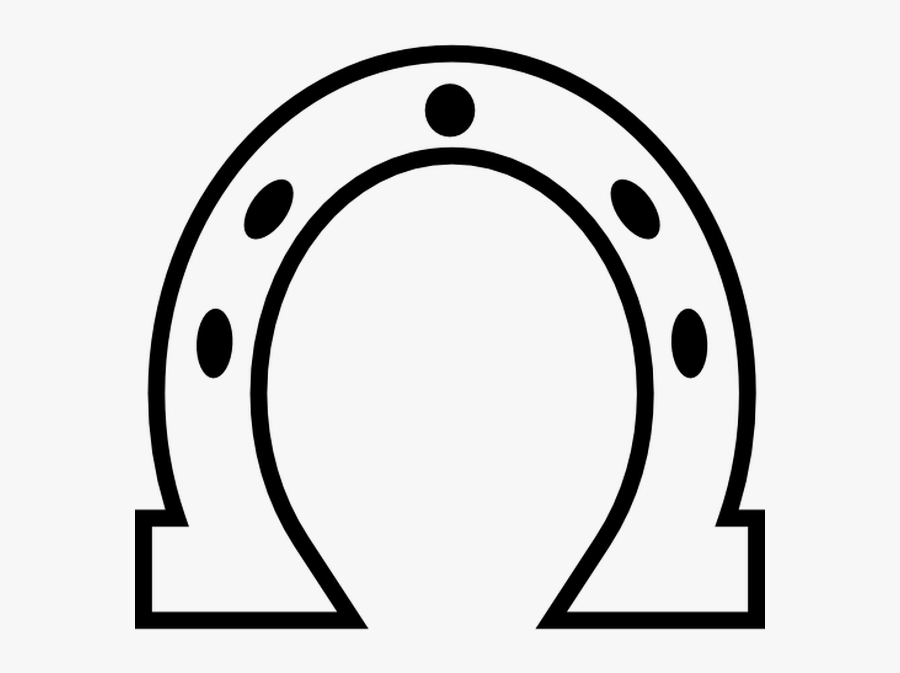 Horseshoe White Outlined Shape Free Vector Icon Designed - Herraduras Para Caballos Para Colorear, Transparent Clipart