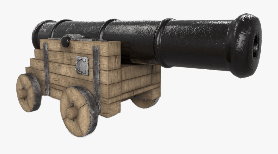 Antique Cannon - Cannon Pirate, Transparent Clipart