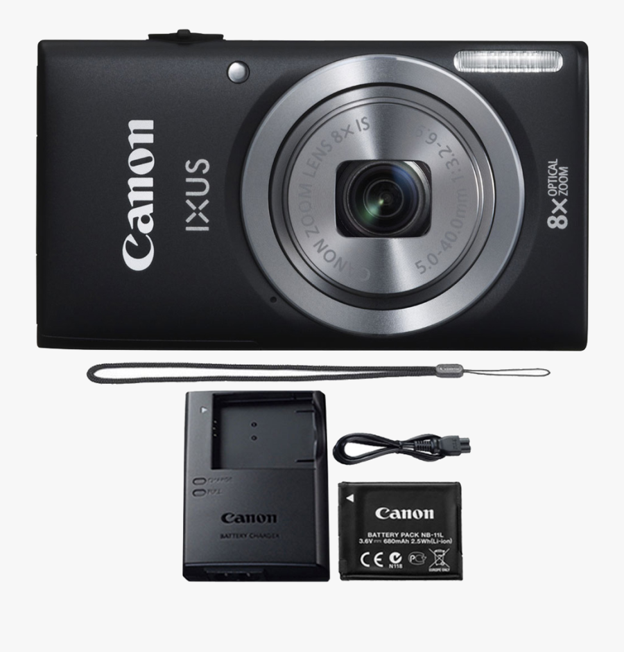 Camera Clipart Powershot G - Canon Ixus 185, Transparent Clipart