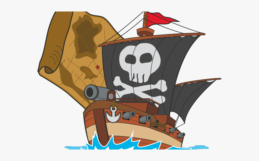 Canon Clipart Pirate Ship Cannon - Pirate Ship Clipart Png, Transparent Clipart