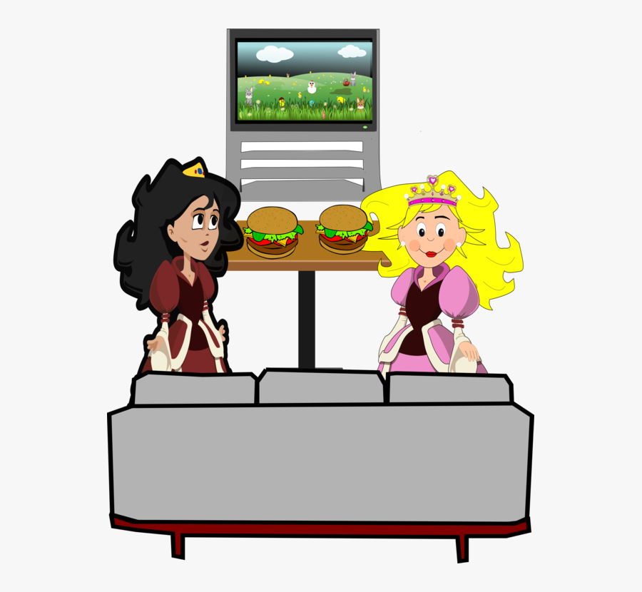 Hamburger Girls Vector Illustration - Vector Graphics, Transparent Clipart