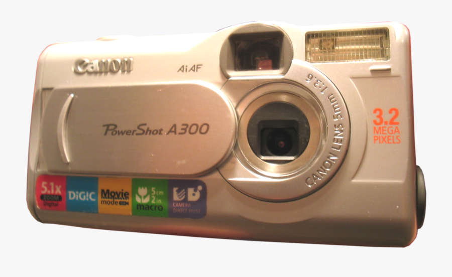Camera Png Canon Powershot - Canon Powershot A300, Transparent Clipart