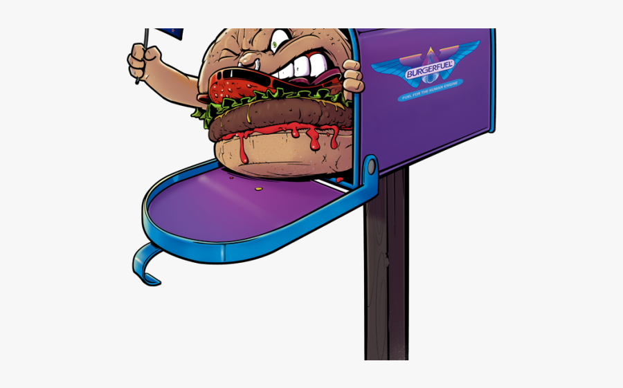 Hamburgers Clipart Bite Out - Burger Fuel Cartoon, Transparent Clipart
