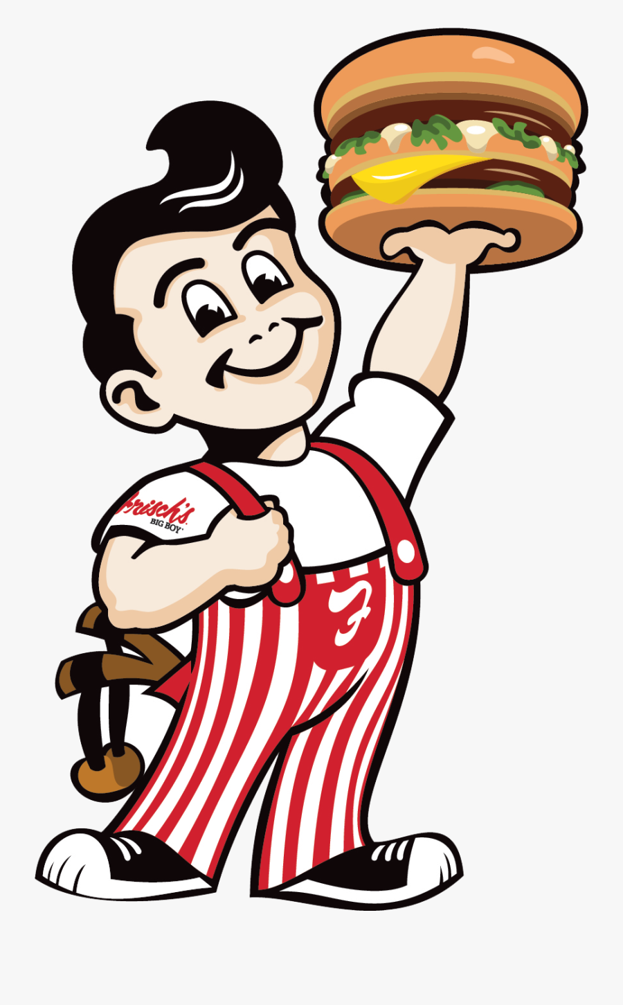 Positive Clipart - Frisch's Big Boy, Transparent Clipart