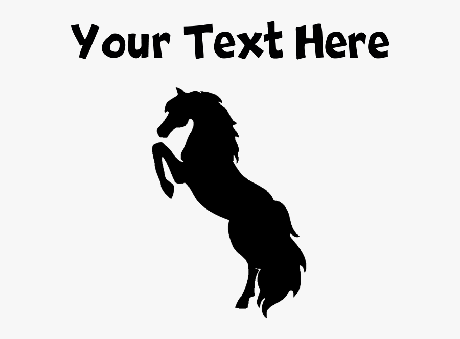Png Clipart White Silhouette Horse Hind Legs - Stallion, Transparent Clipart