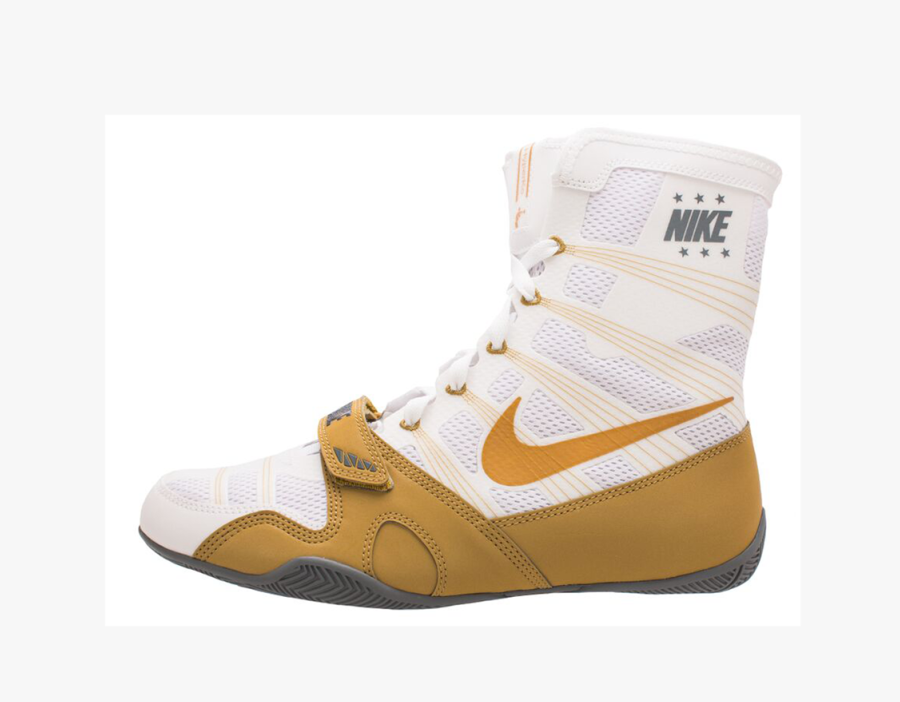 Nike Hyperko Boxing Shoes White Gold - Boxing Boots Size 6, Transparent Clipart