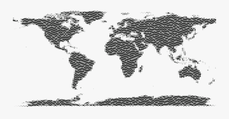 Silhouette,monochrome Photography,horse Like Mammal - Globe Map Black White, Transparent Clipart
