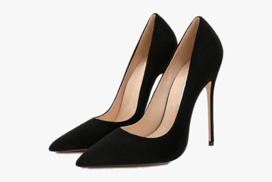 Black Stilettos - 12 Cm High Heels, Transparent Clipart