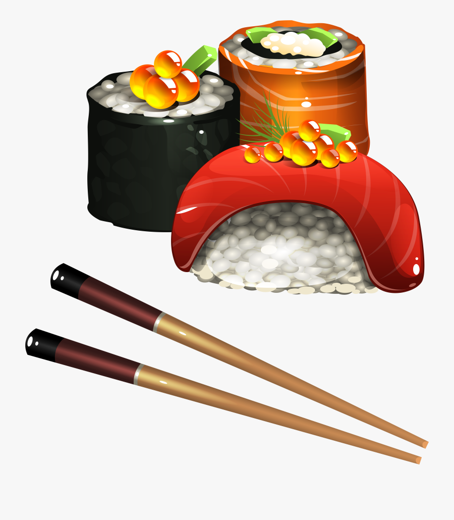 Japanese Clipart Chopstick Japanese - Sushi Clipart Png, Transparent Clipart
