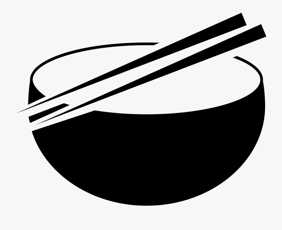 Bowl And Chinese Chopsticks Comments - Bowl And Chopsticks Vector, Transparent Clipart