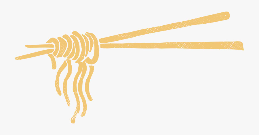 Illustrated Chopsticks, Transparent Clipart