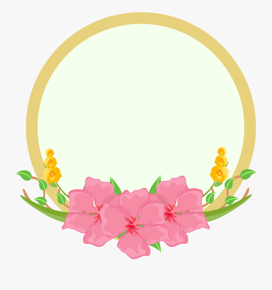 Hand Drawn Plant Background Leaves Advertisement Png - Circle, Transparent Clipart