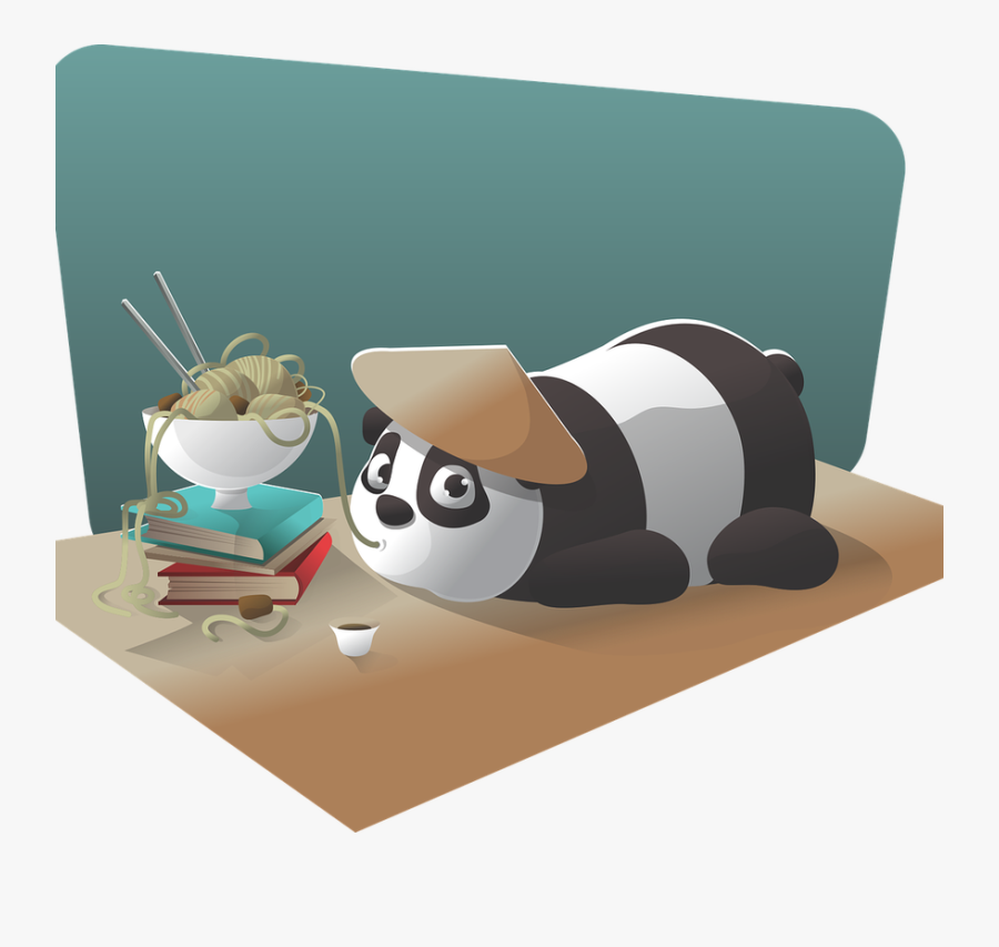 Noodle Clipart Warm Food - Giant Panda, Transparent Clipart