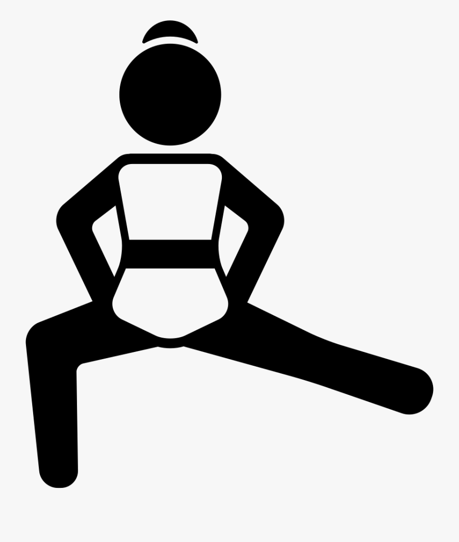 Girl Streching Left Leg And Flexing Right Leg Comments - Open Leg Position, Transparent Clipart