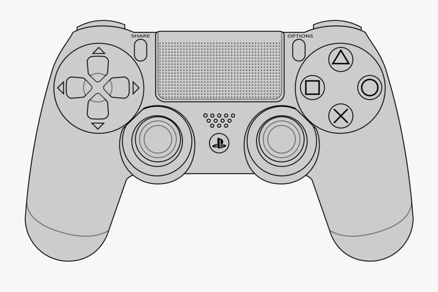 Clipart Black And White Library Ps Vector Images Dualshock - Control De Play Vector, Transparent Clipart